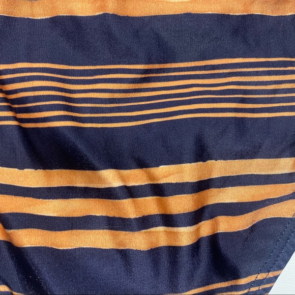 Vix Paula Hermanny Isabela Bia Gold & Blue Striped Bikini Brief Bottoms NWT XL - Picture 6 of 16